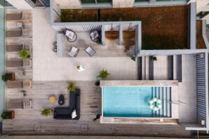 Rooftop pool på Clarion Hotel Sea U i Helsingborg tæt på Øresund